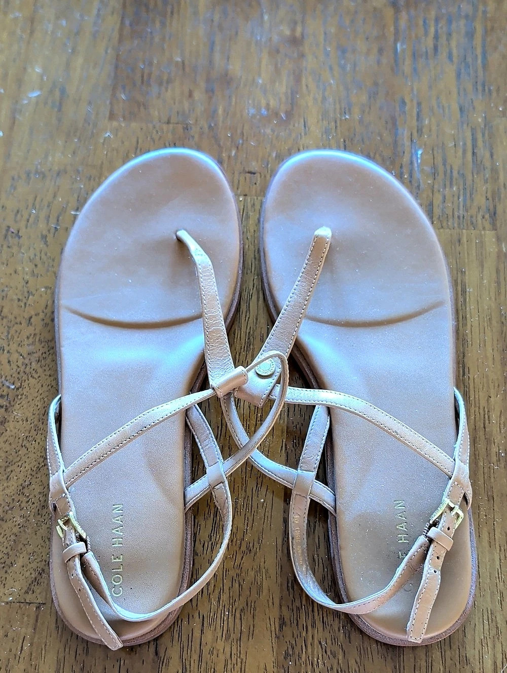 Cole Haan Go-To Estella Flat Thong Sandals Brown